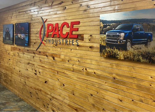 Pace Lobby with Wood Wall