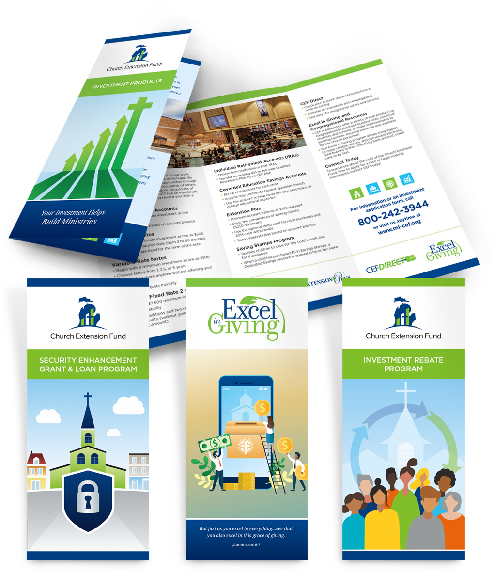 CEF trifold brochures
