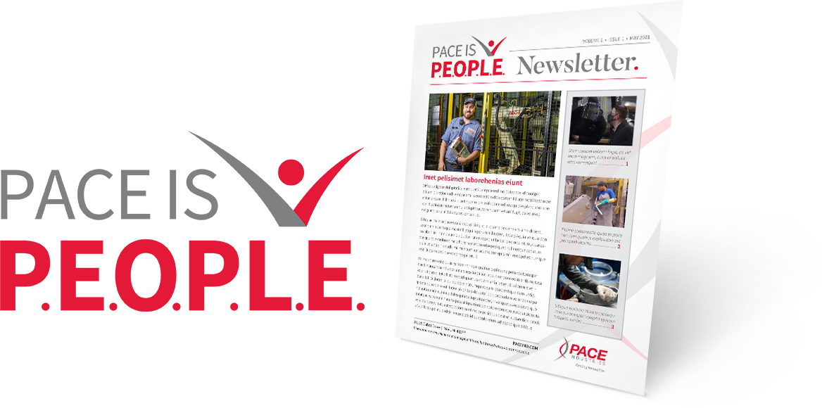 Pace is People Logo & Newsletter